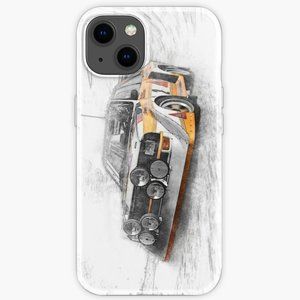 Rally Car Illustration iPhone Case